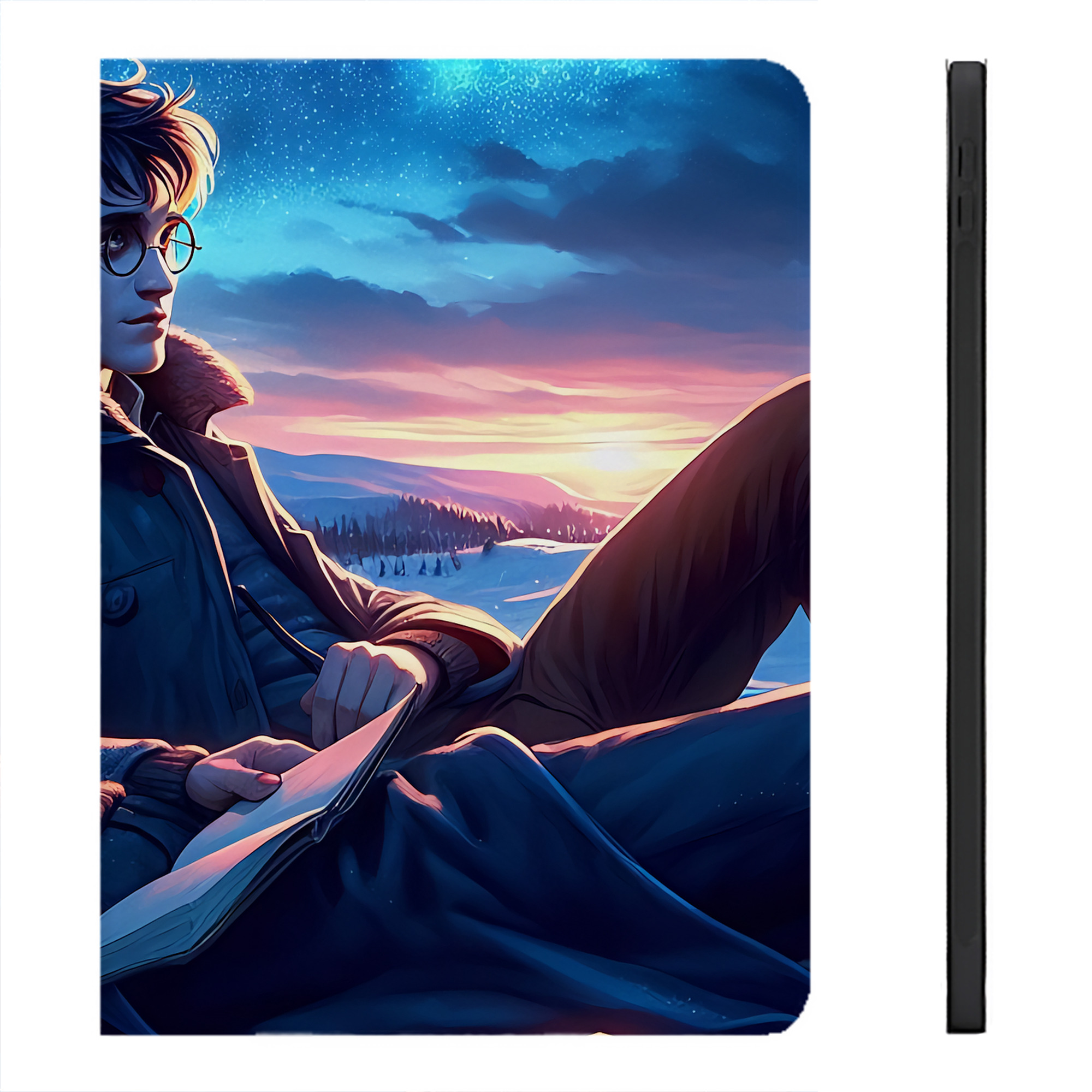 （画像用） Harry Potter ハリー・ポッターシリーズ IPadケース ペンホルダー付き ブックスタイルデザイン
